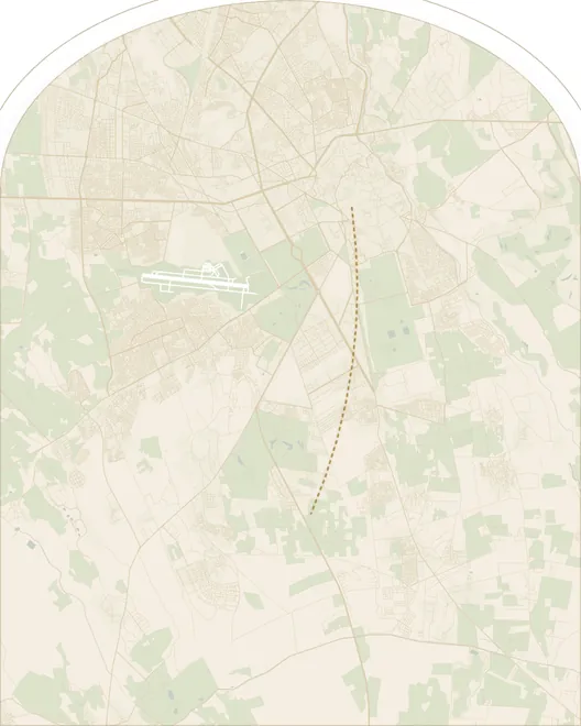 Carte : Jnane Oum El Ghite à Chrifia, sur la route de Tahanaout, au sud de Marrakech.